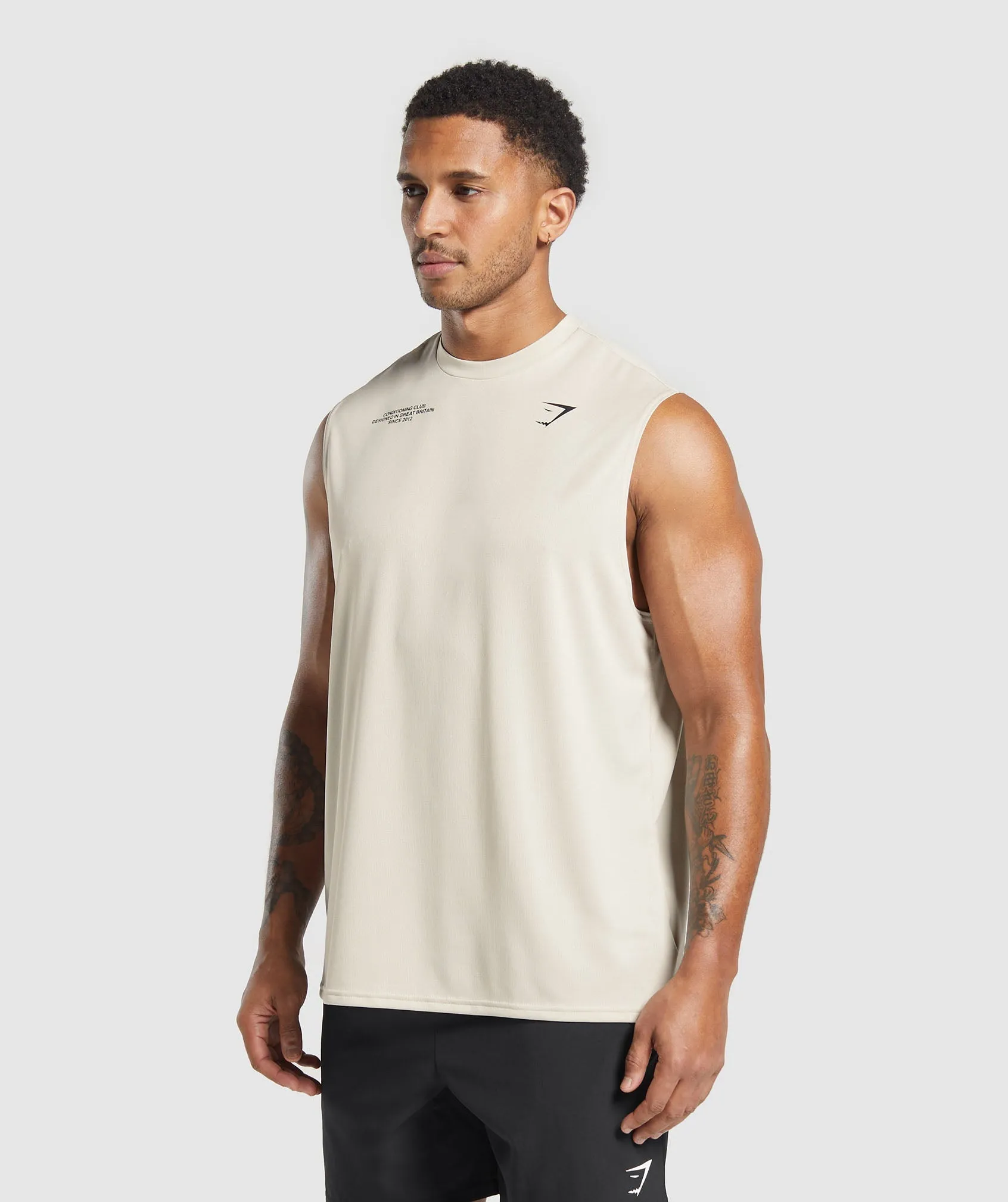 Gymshark Conditioning Club Tank - Pebble Grey sold by Gymshark product image thumbnail 3