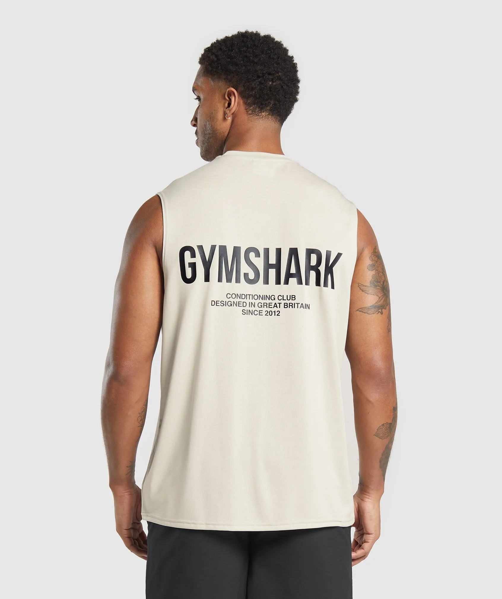 Gymshark Conditioning Club Tank - Pebble Grey sold by Gymshark