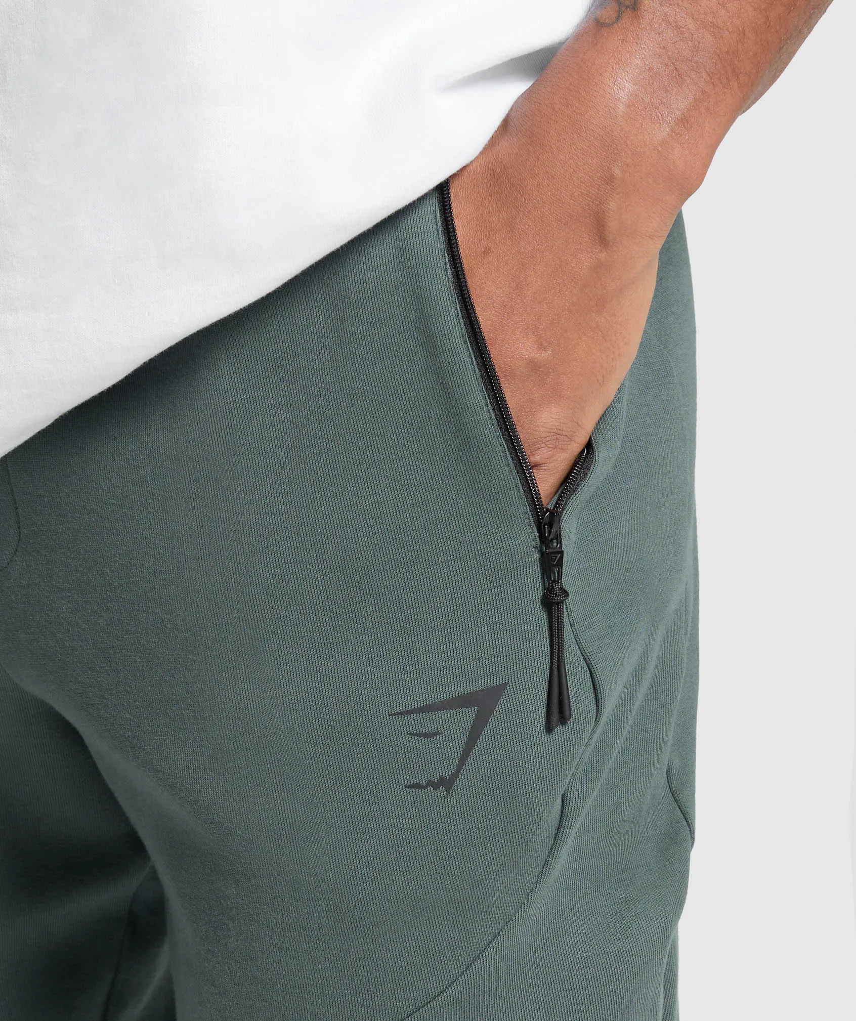 Gymshark Interlock Tech Joggers - Slate Teal sold by Gymshark product image thumbnail 4
