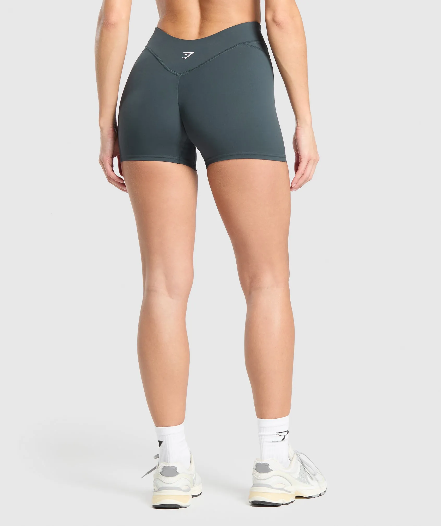 Gymshark Dipped Waistband Shorts - Darkest Teal sold by Gymshark