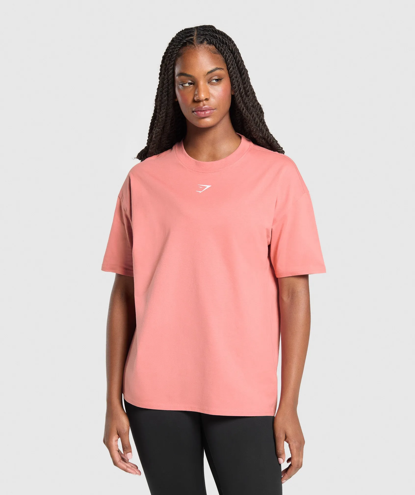 Gymshark Fraction Oversized T-Shirt - Classic Pink sold by Gymshark product image thumbnail 2