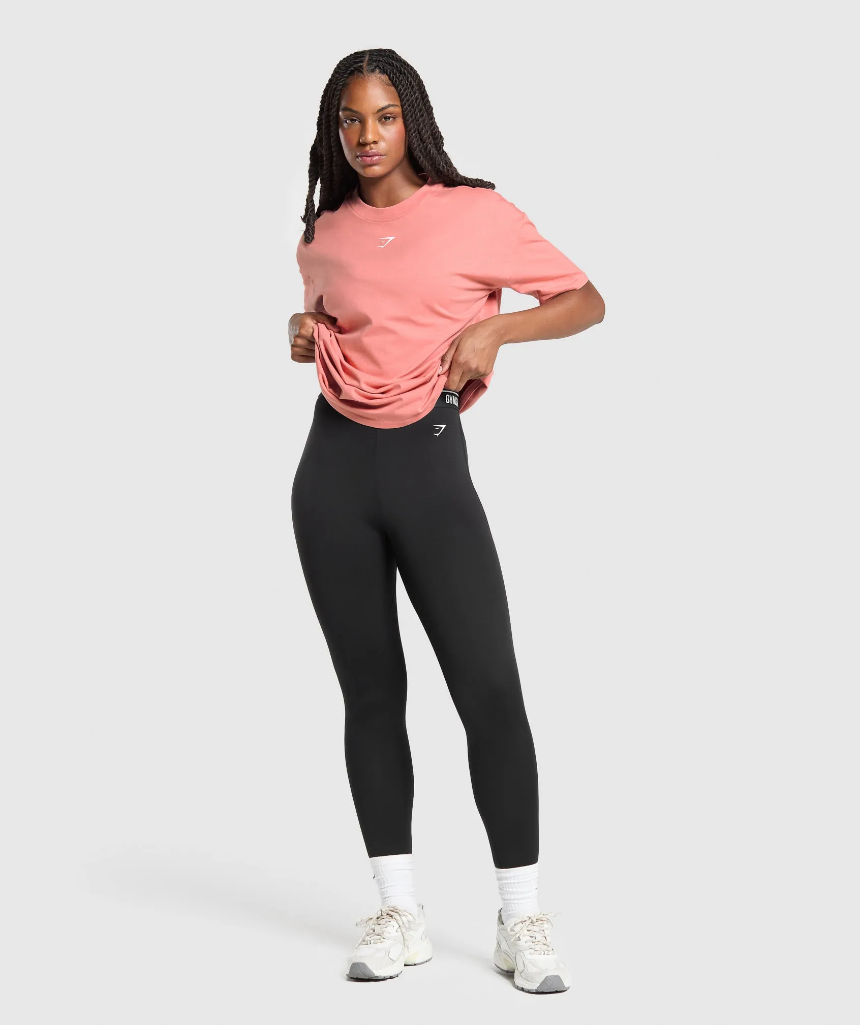 Gymshark Fraction Oversized T-Shirt - Classic Pink sold by Gymshark product image thumbnail 3