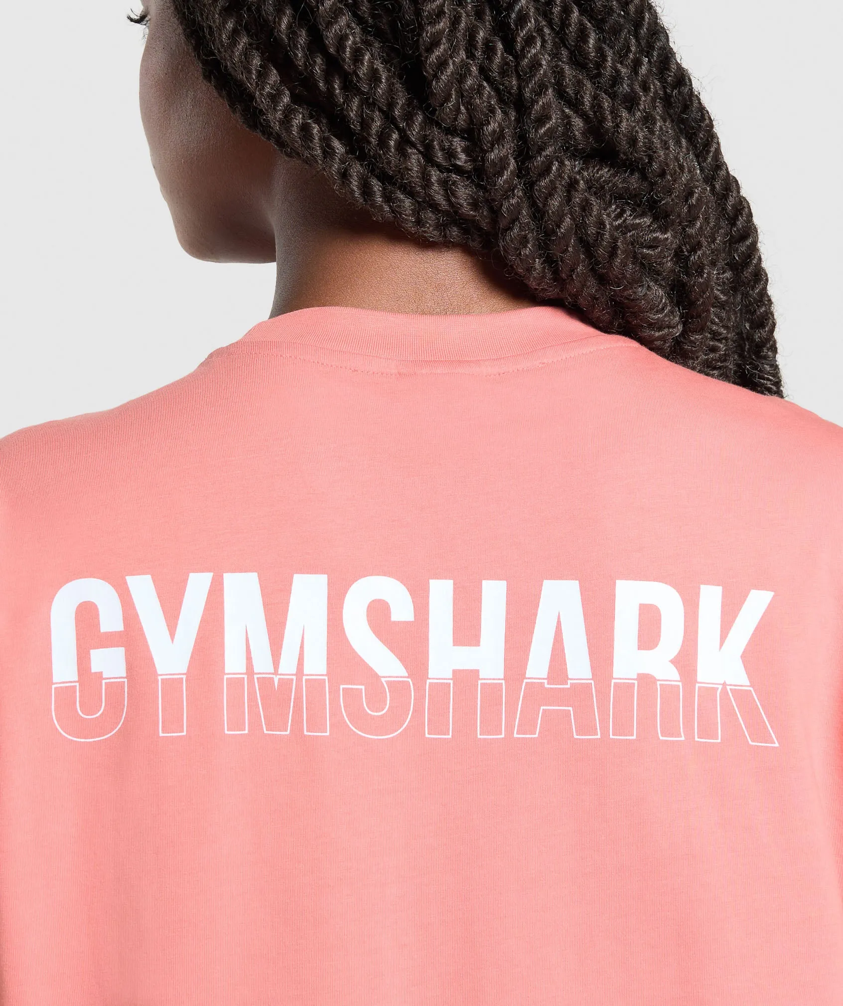 Gymshark Fraction Oversized T-Shirt - Classic Pink sold by Gymshark product image thumbnail 5