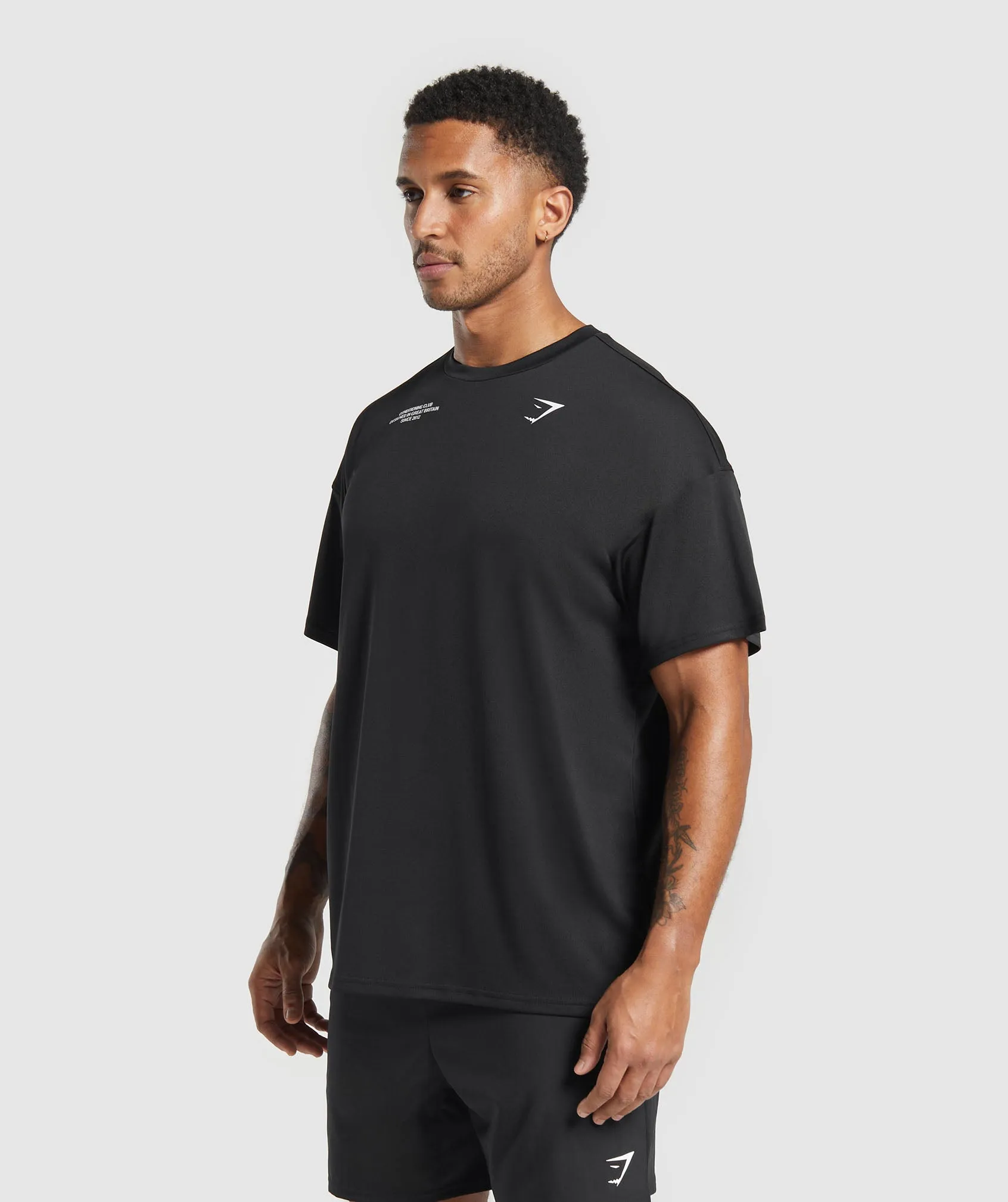 Gymshark Conditioning Club Oversized T-Shirt - Black sold by Gymshark product image thumbnail 5