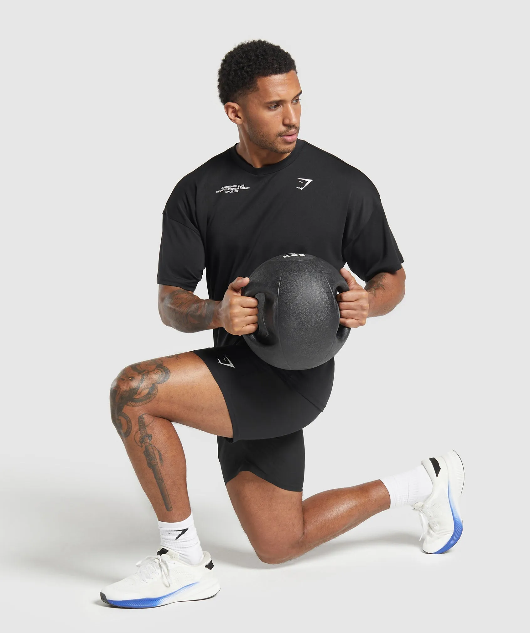 Gymshark Conditioning Club Oversized T-Shirt - Black sold by Gymshark product image thumbnail 3