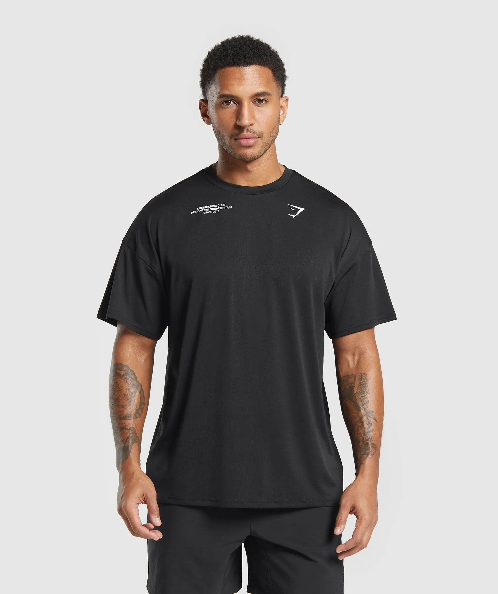 Gymshark Conditioning Club Oversized T-Shirt - Black sold by Gymshark product image thumbnail 2