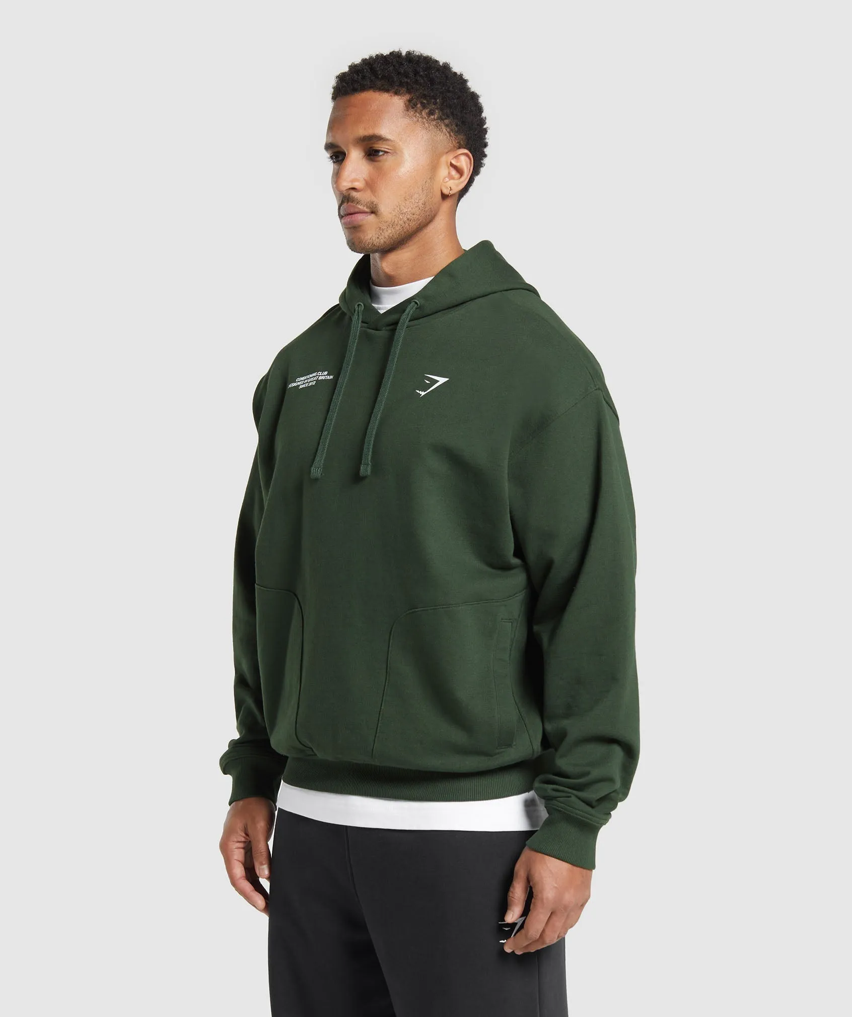 Gymshark Conditioning Club Hoodie - Trail Green sold by Gymshark product image thumbnail 5