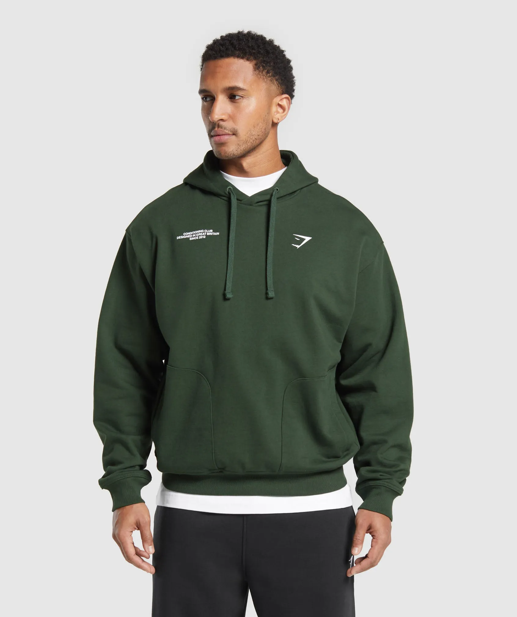 Gymshark Conditioning Club Hoodie - Trail Green sold by Gymshark product image thumbnail 2