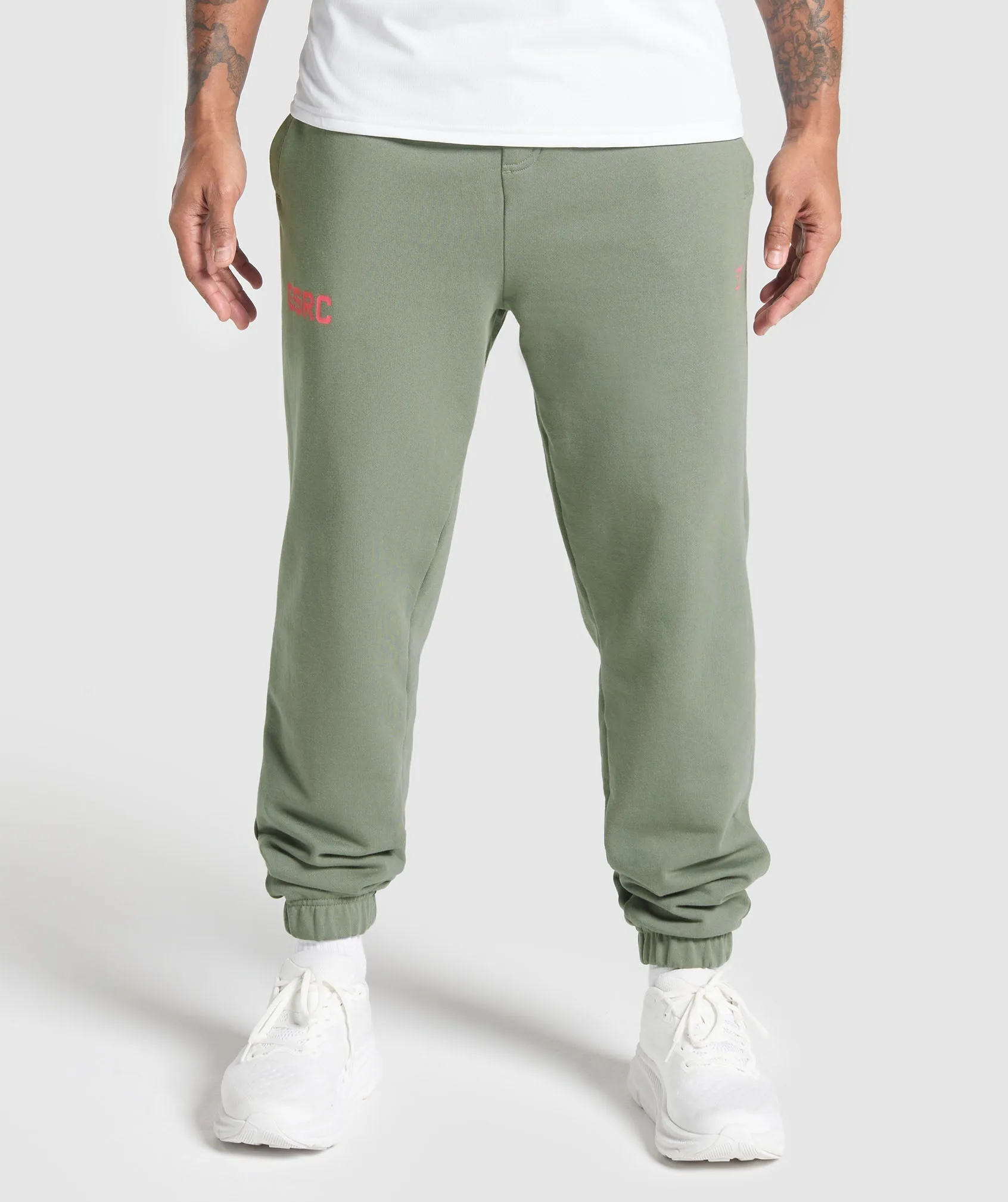 Gymshark Running Graphic Joggers - Unit Green sold by Gymshark