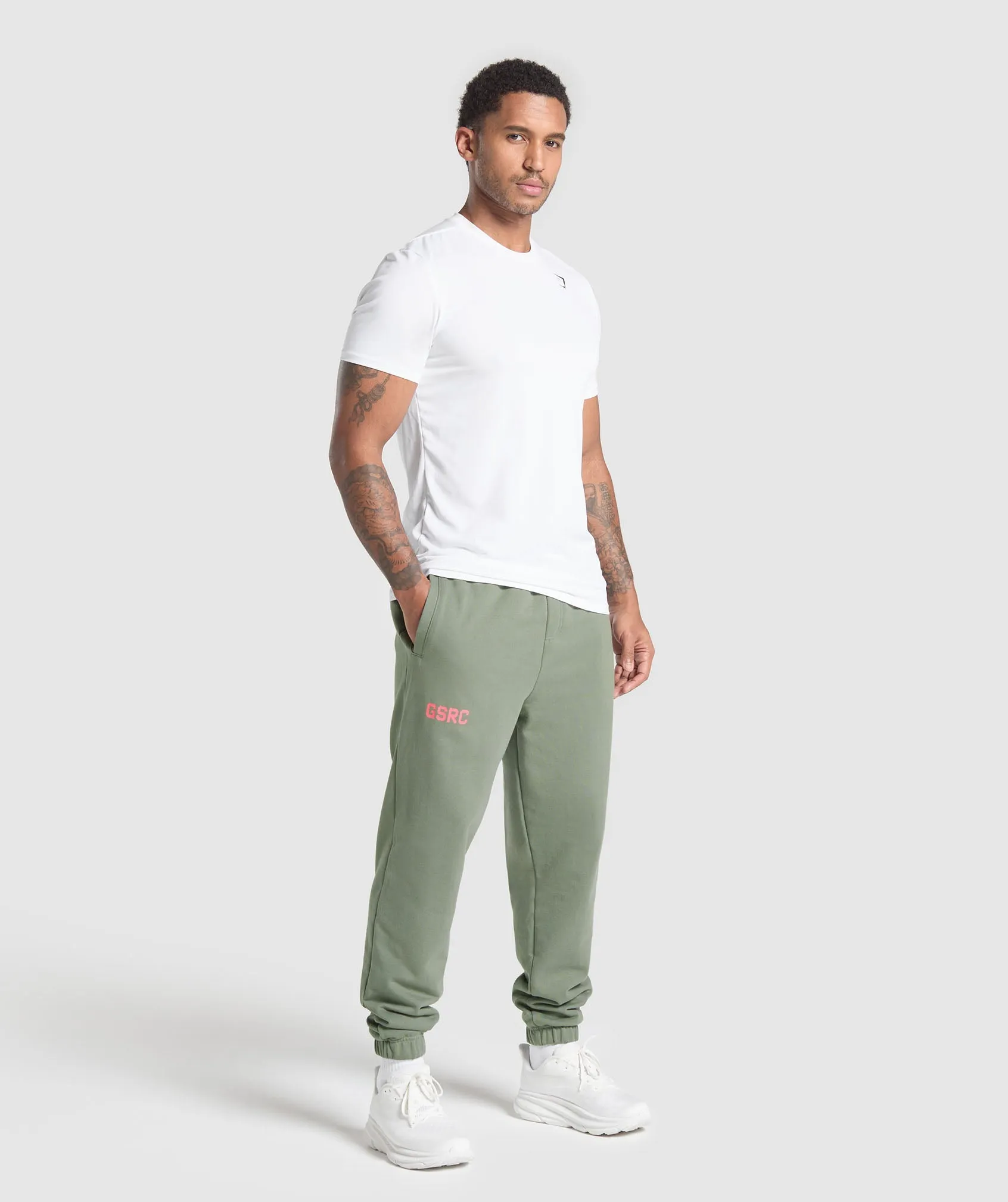 Gymshark Running Graphic Joggers - Unit Green sold by Gymshark product image thumbnail 3