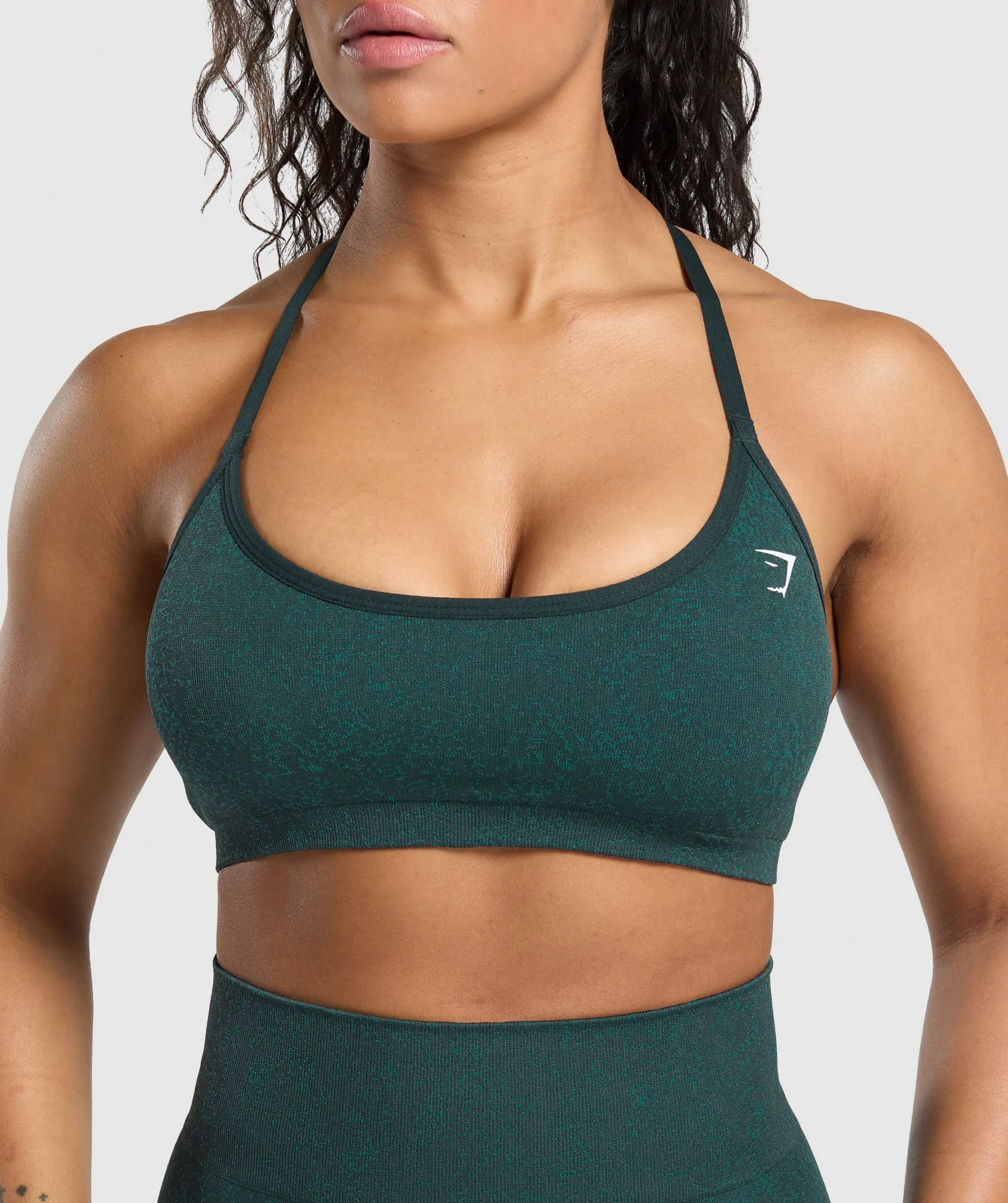 Gymshark Adapt Fleck T-Back Bra - Darkest Teal/Functional Teal sold by Gymshark product image thumbnail 5