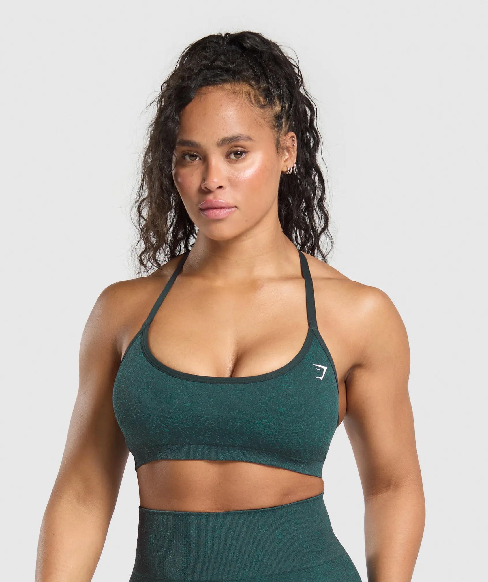 Gymshark Adapt Fleck T-Back Bra - Darkest Teal/Functional Teal sold by Gymshark