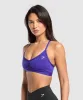 Gymshark Ruched Strappy Sports Bra - Cobalt Purple sold by Gymshark