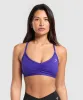 Gymshark Ruched Strappy Sports Bra - Cobalt Purple sold by Gymshark