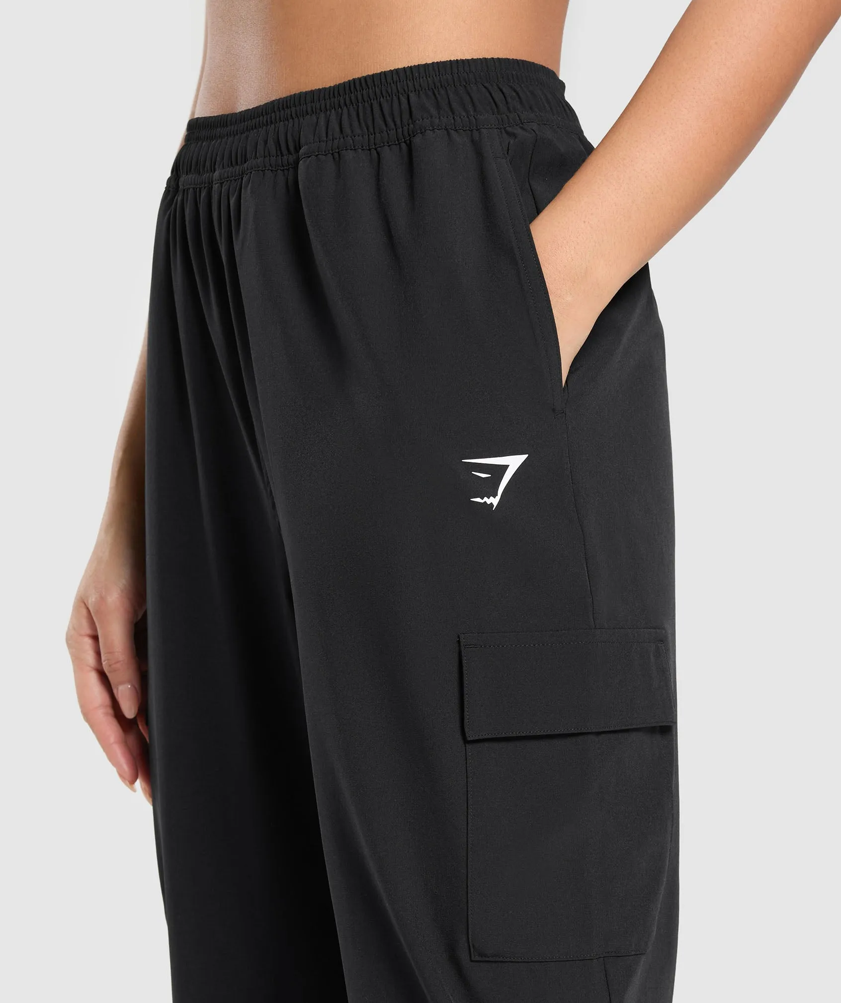 Gymshark Woven Cargo Pant - Black sold by Gymshark product image thumbnail 5