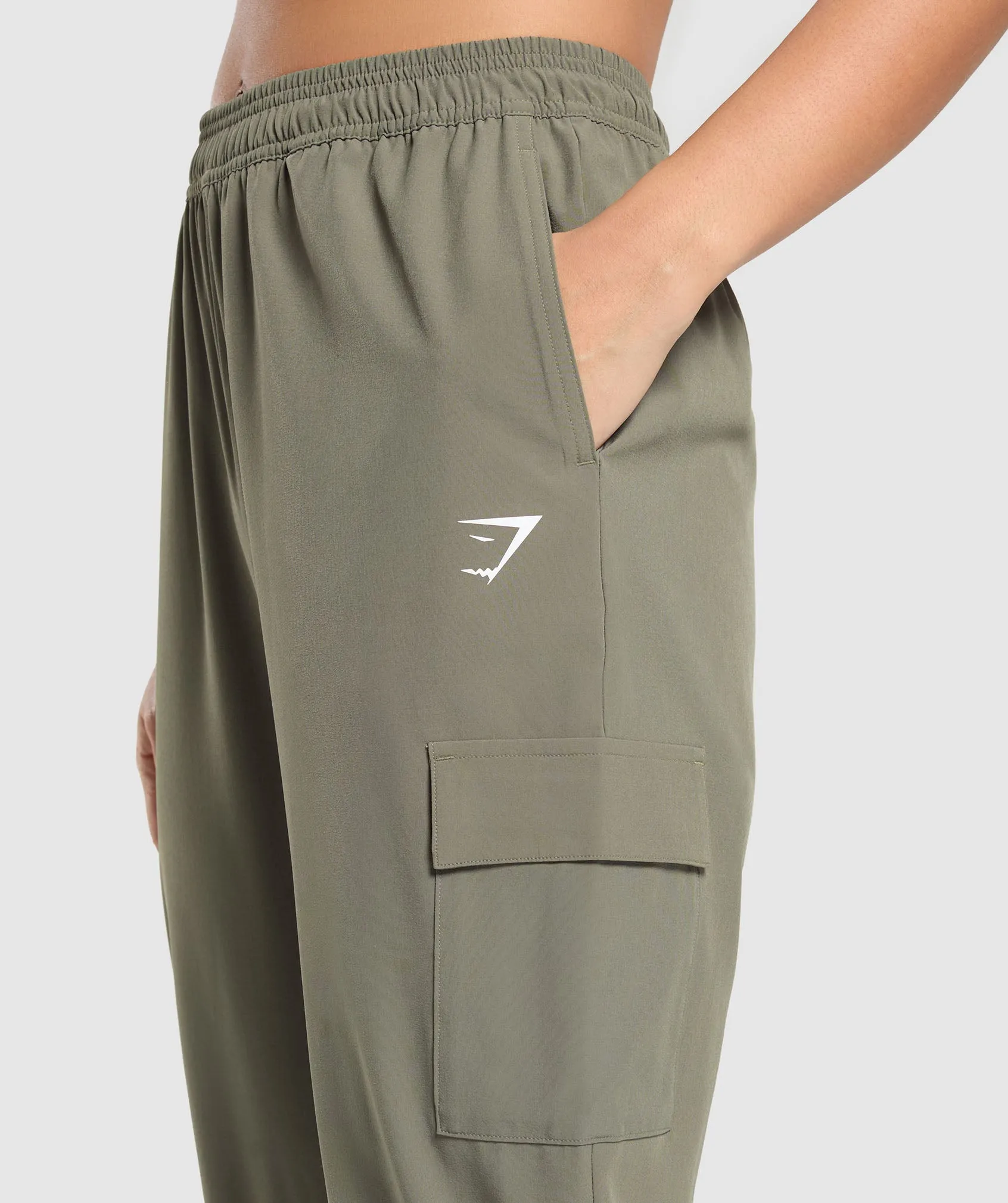 Gymshark Woven Cargo Pant - Base Green sold by Gymshark product image thumbnail 5