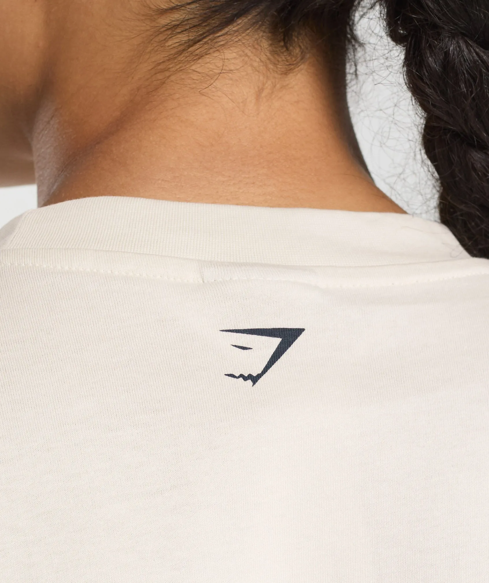 Gymshark Lifting Essentials Graphic Oversized T-Shirt - Oat White sold by Gymshark product image thumbnail 5