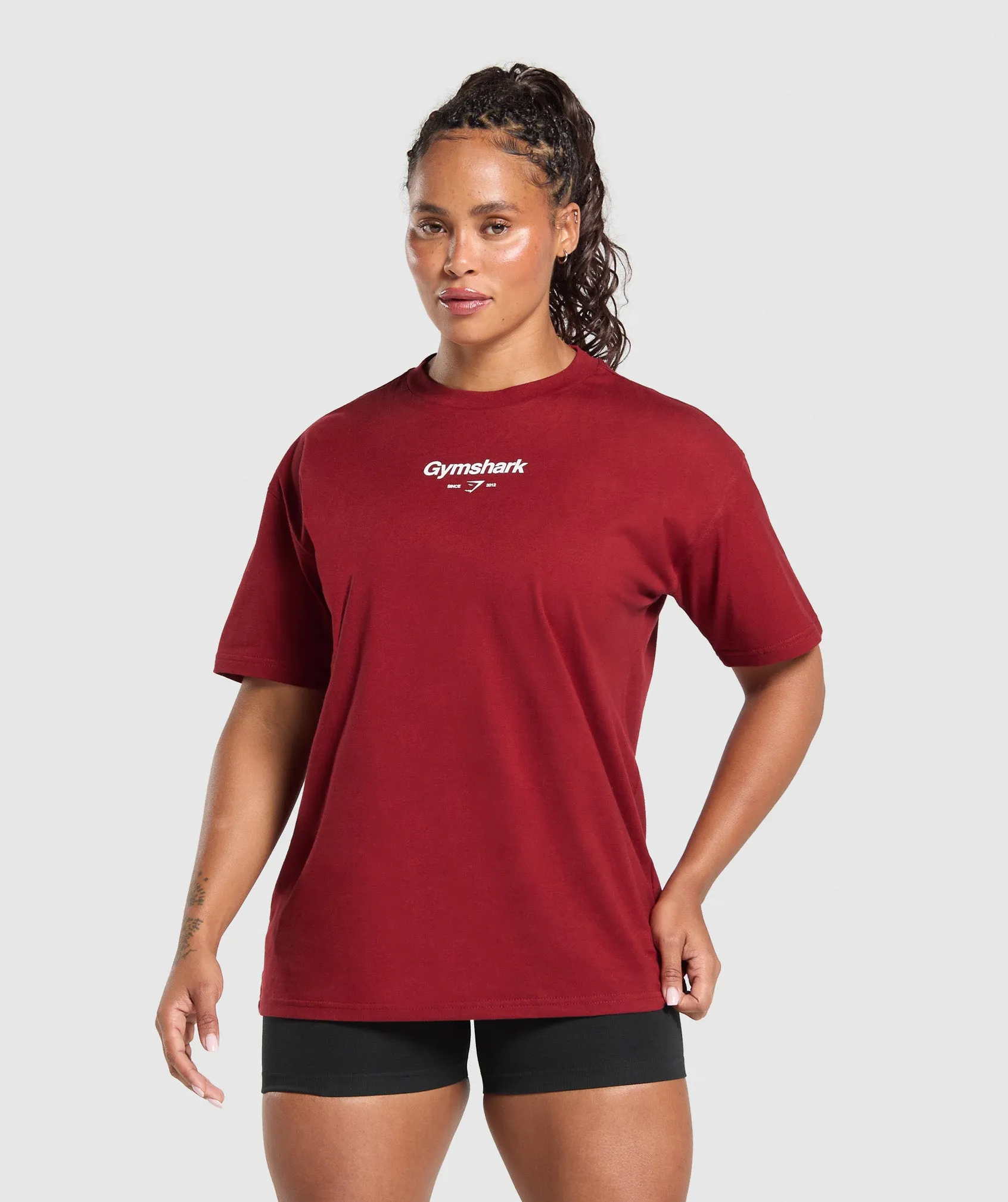 Gymshark Bigger Quads Than Your Ex T-Shirt - Reps Red sold by Gymshark product image thumbnail 2