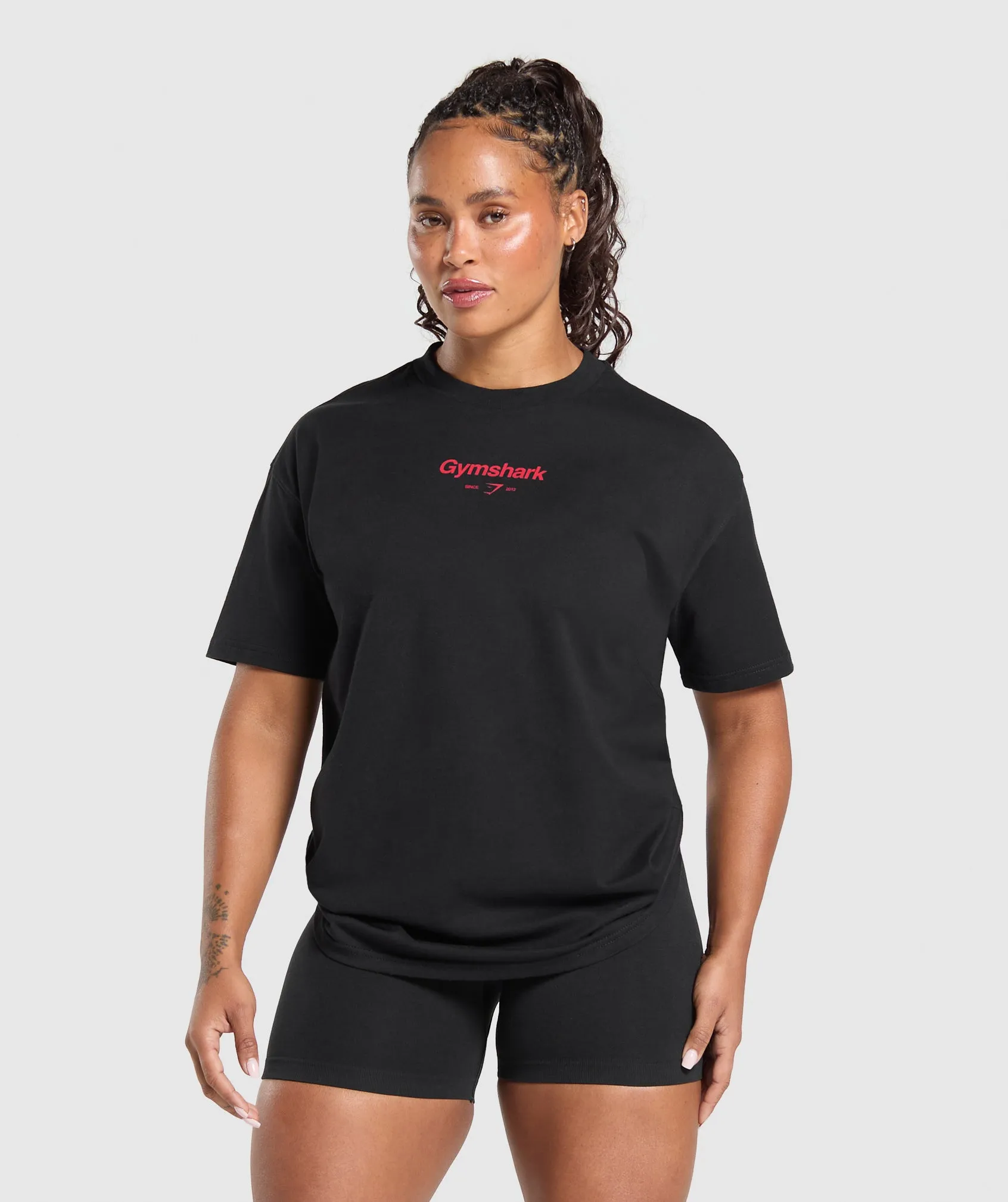 Gymshark Bigger Quads Than Your Ex T-Shirt - Black sold by Gymshark product image thumbnail 4