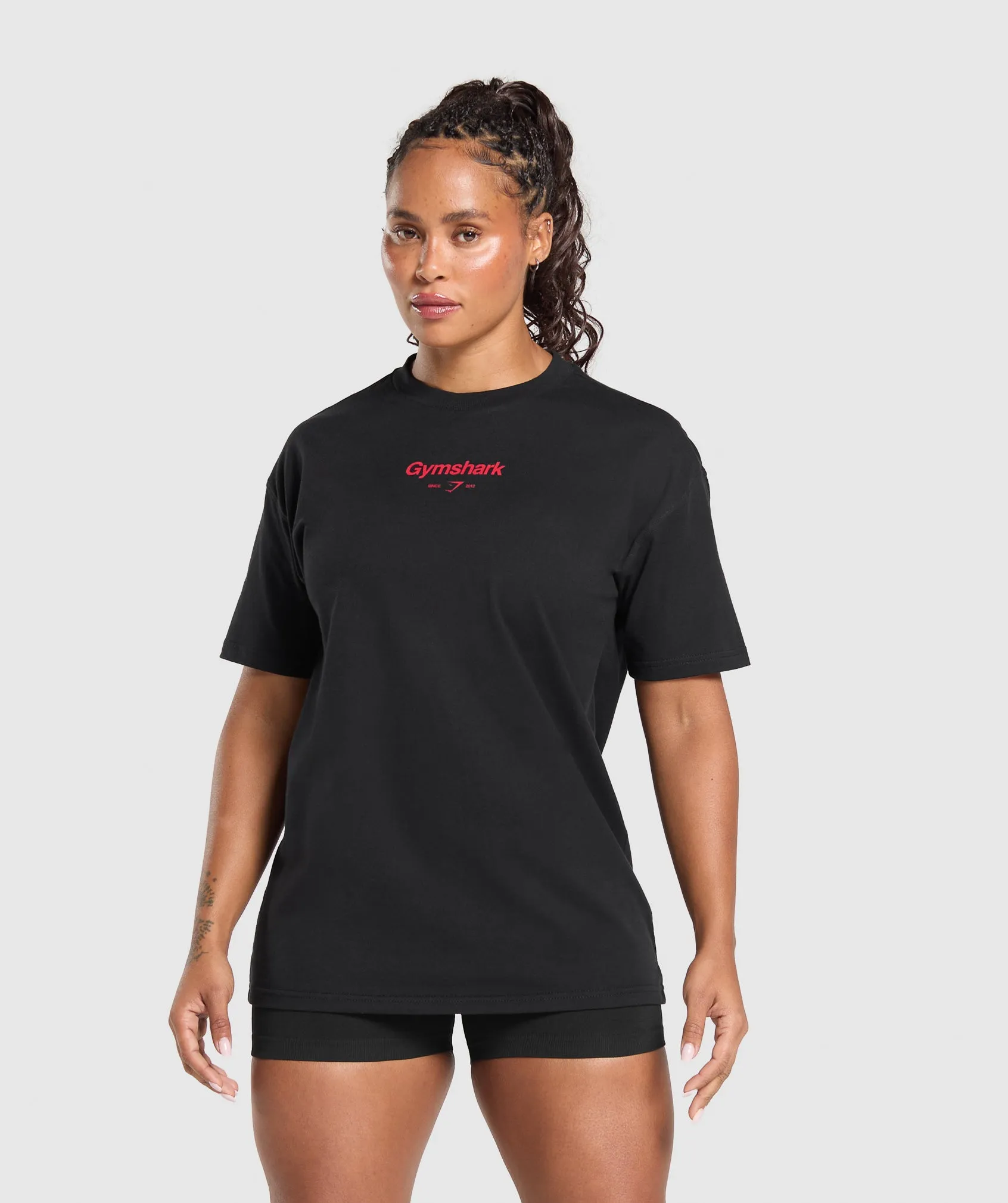 Gymshark Bigger Quads Than Your Ex T-Shirt - Black sold by Gymshark product image thumbnail 2