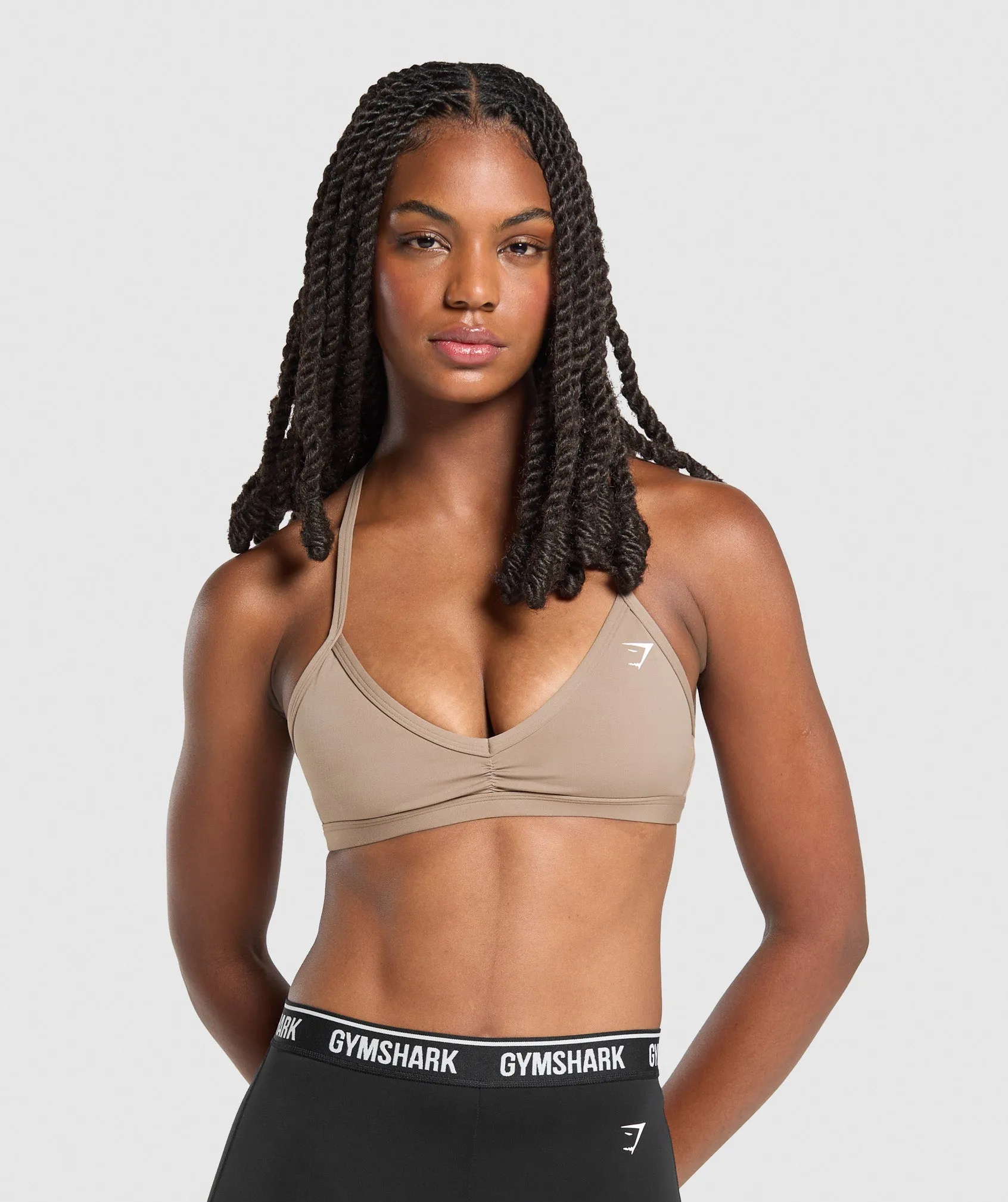 Gymshark Minimal Sports Bra - Lifestyle Brown sold by Gymshark