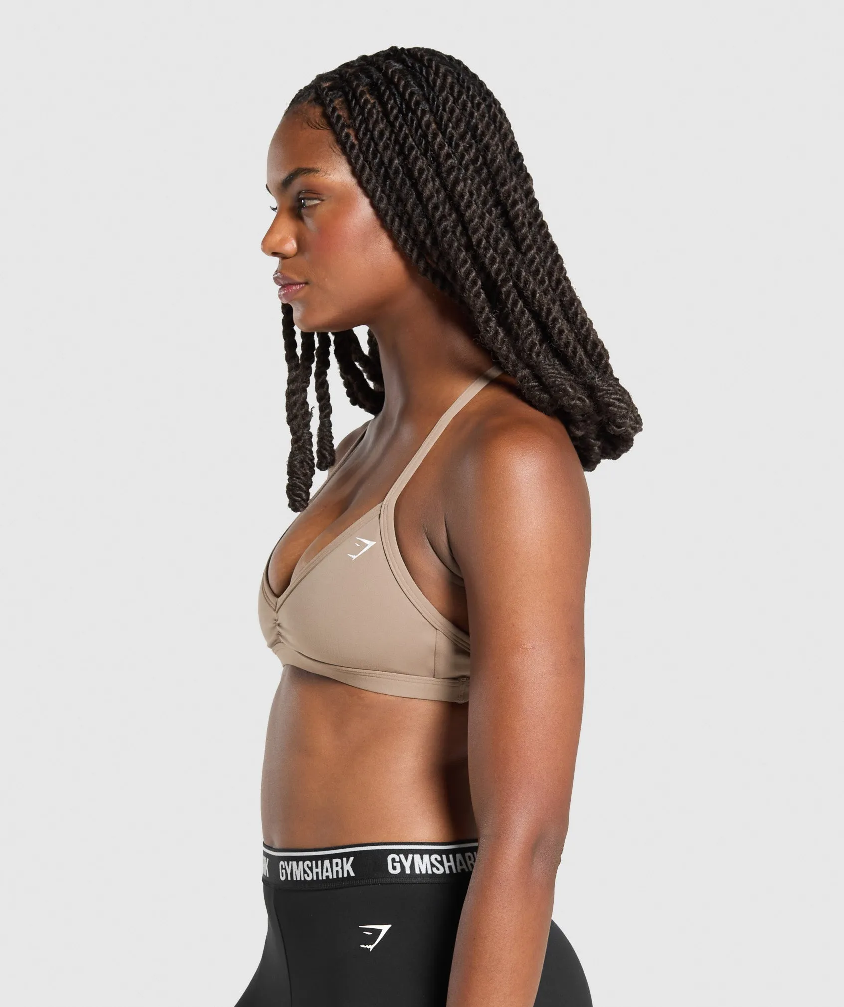 Gymshark Minimal Sports Bra - Lifestyle Brown sold by Gymshark product image thumbnail 3