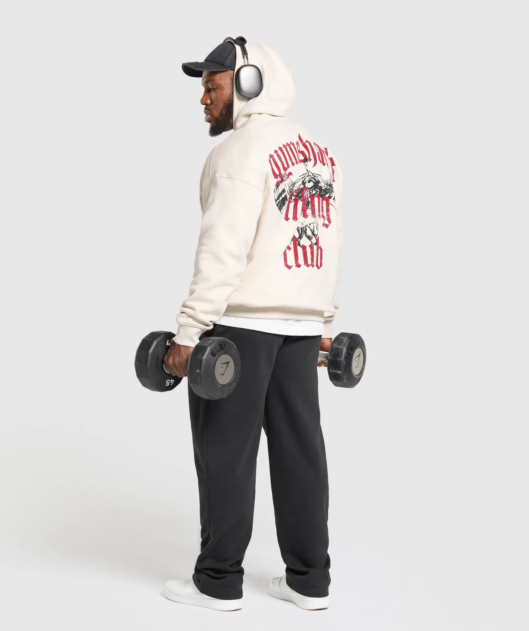 Gymshark Lifting Club Hoodie - Oat White sold by Gymshark product image thumbnail 4