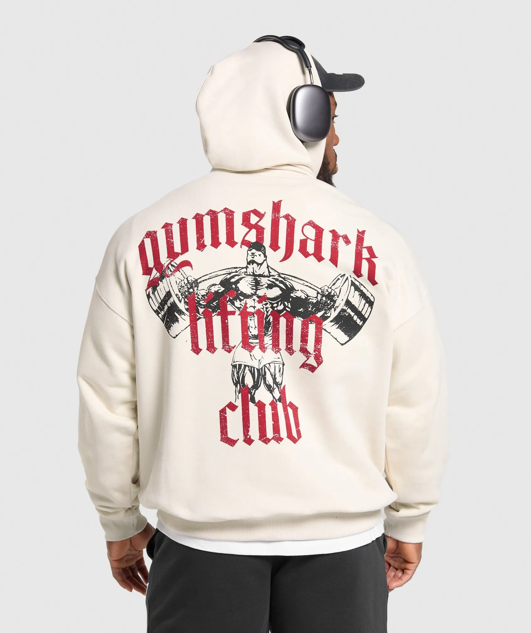 Gymshark Lifting Club Hoodie - Oat White sold by Gymshark