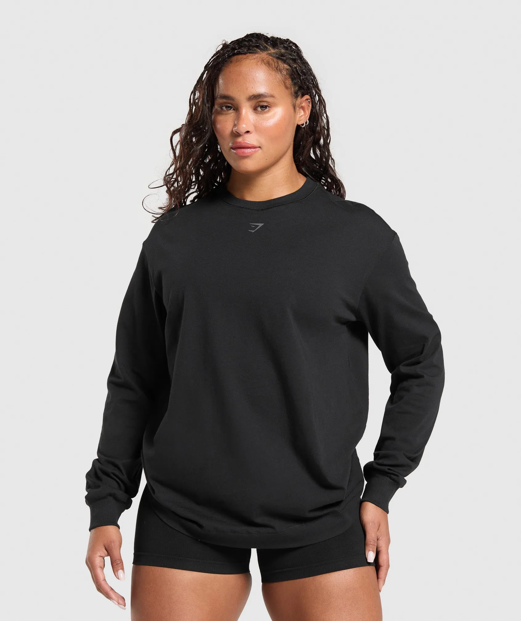 Gymshark Gritty Muscle Mommy Long Sleeve Top - Black sold by Gymshark product image thumbnail 2