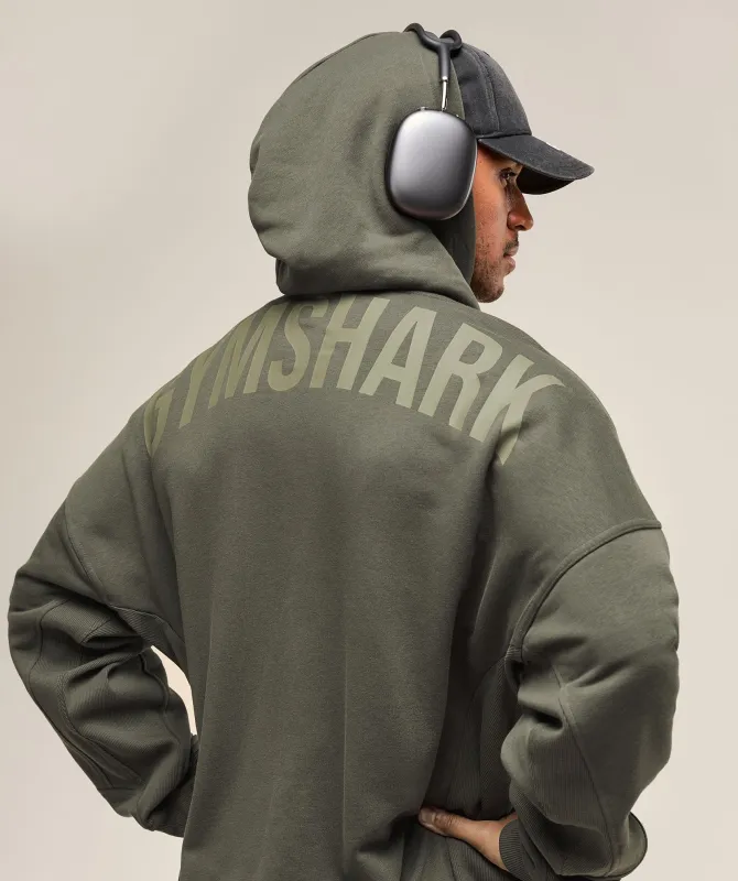 Gymshark Power Zip Up Hoodie - Strength Green sold by Gymshark