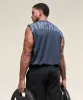 Gymshark Power Cut Off Tank - Heavy Blue sold by Gymshark