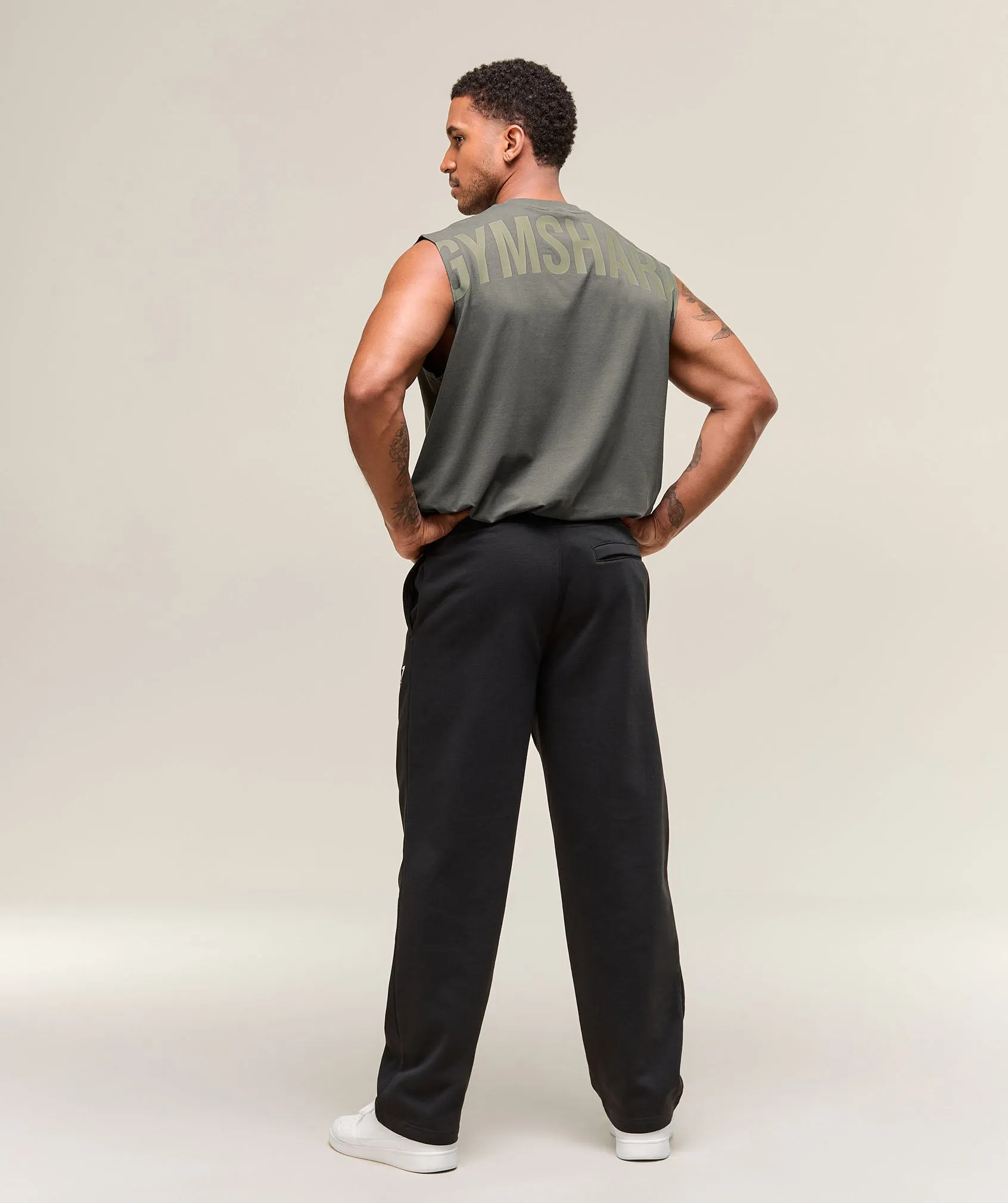 Gymshark Power Cut Off Tank - Strength Green sold by Gymshark product image thumbnail 5