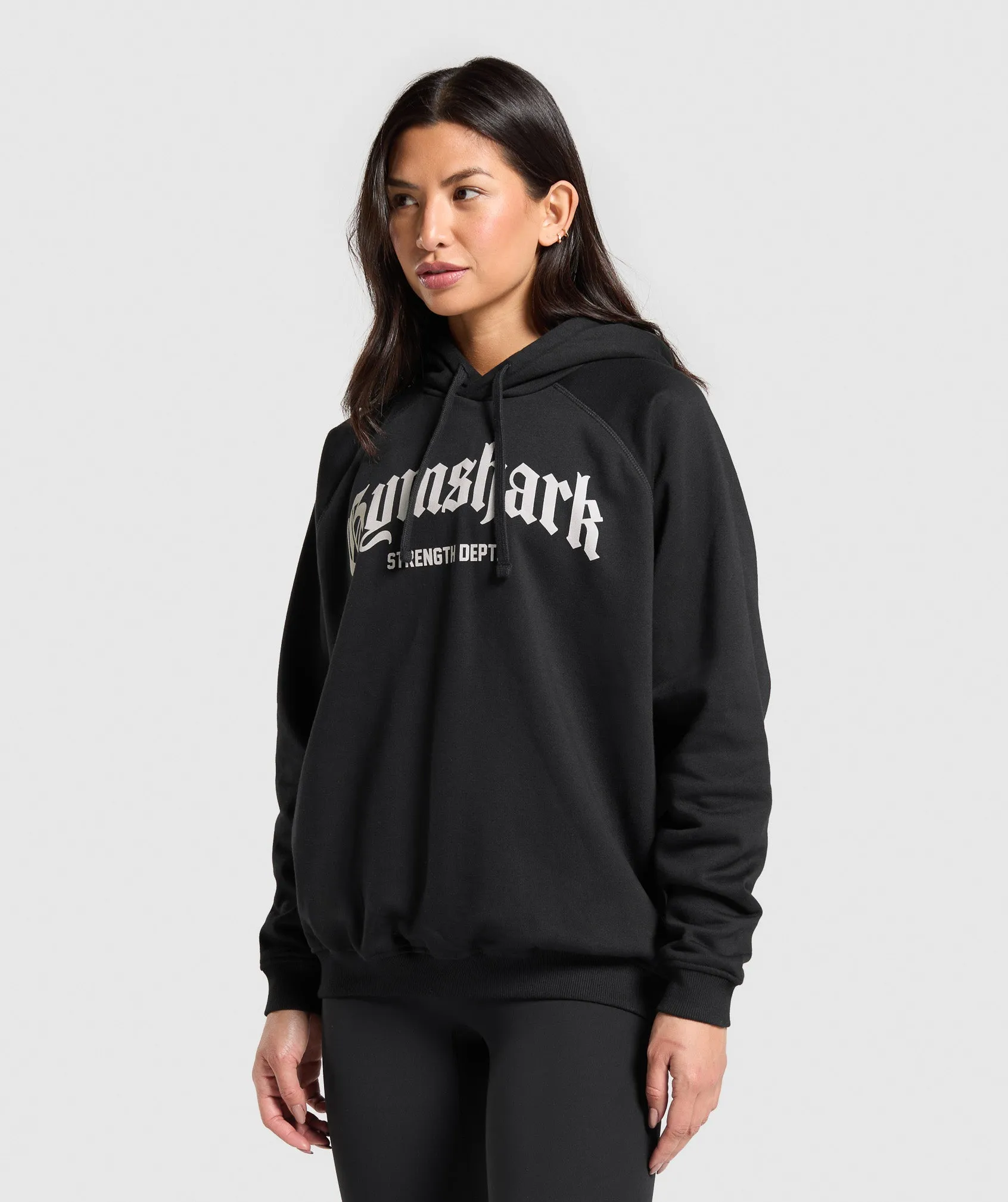 Gymshark Strength Department Graphic Hoodie - Black sold by Gymshark product image thumbnail 3