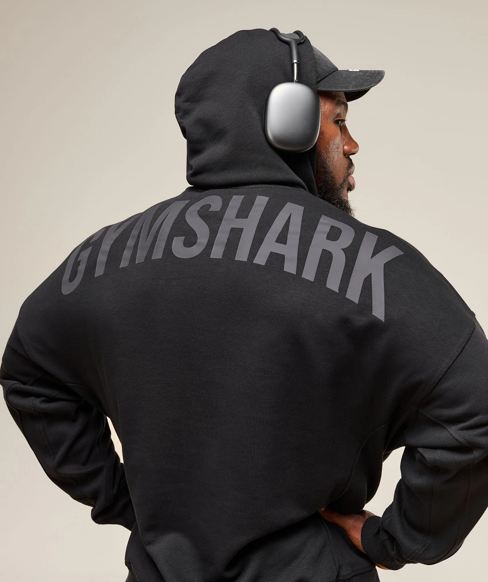Gymshark Power Hoodie - Black sold by Gymshark product image thumbnail 5