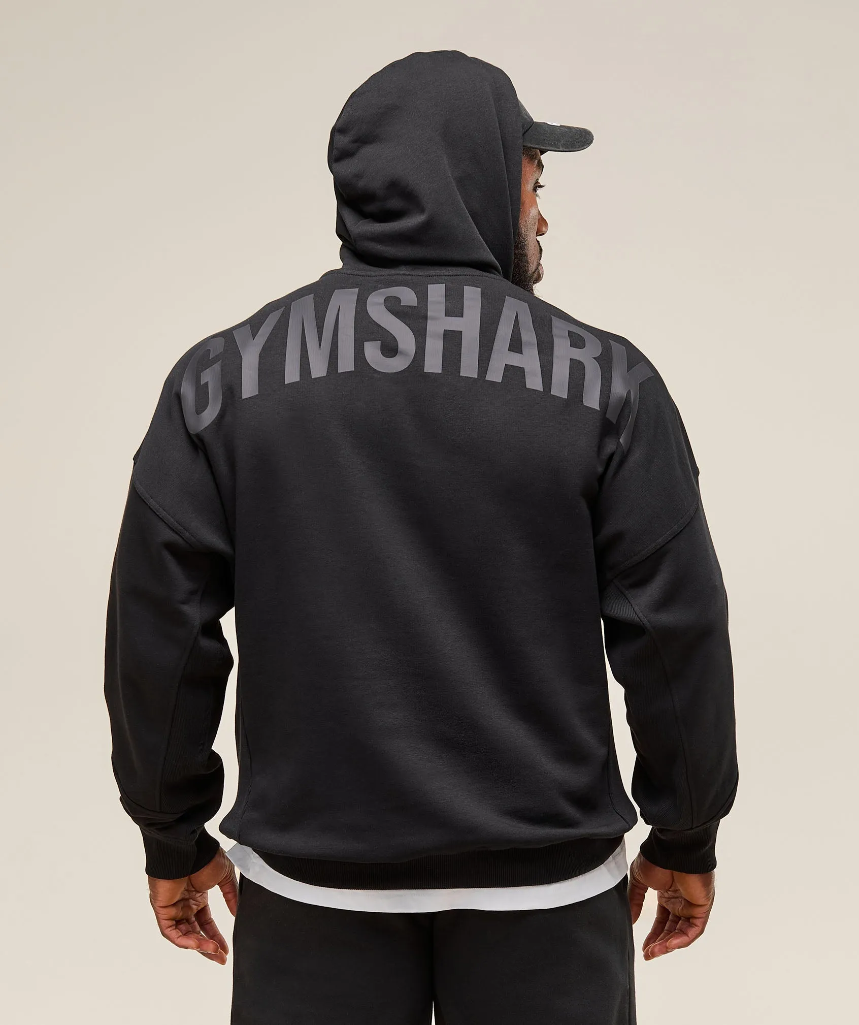 Gymshark Power Hoodie - Black sold by Gymshark product image thumbnail 3