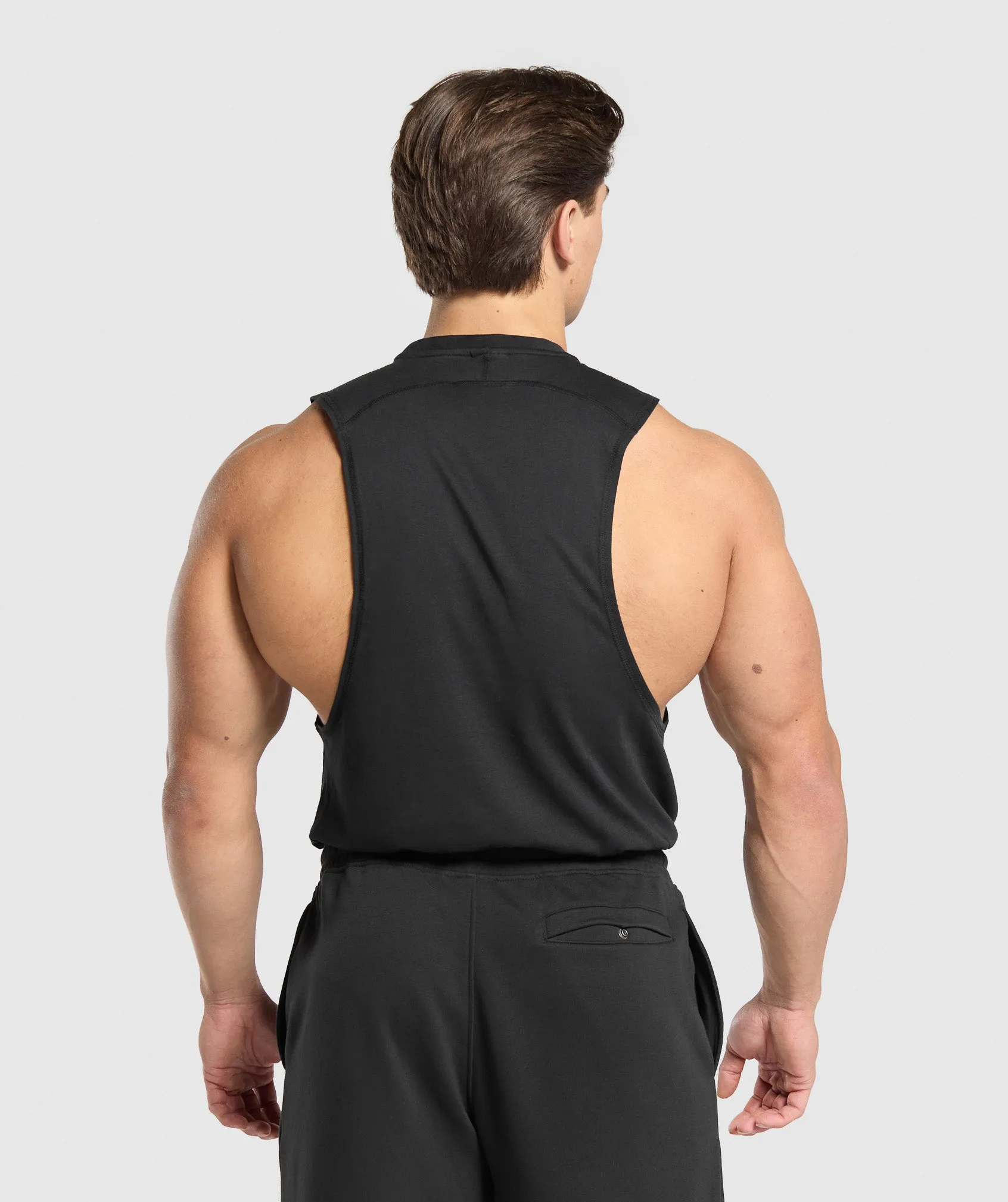 Gymshark Prime Drop Arm Tank - Black sold by Gymshark product image thumbnail 3