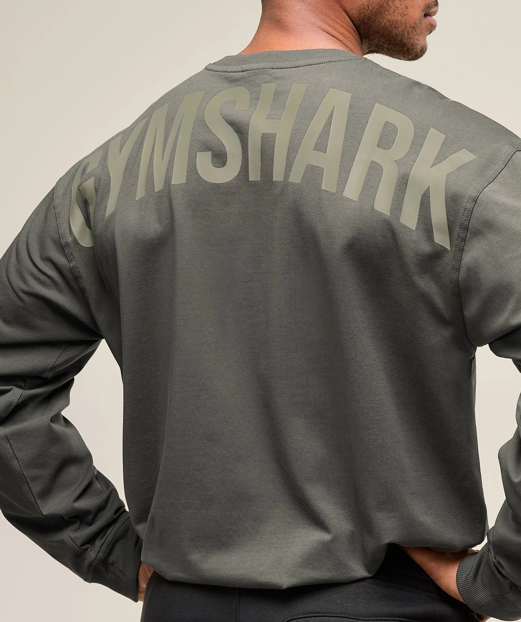 Gymshark Power Long Sleeve T-Shirt - Strength Green sold by Gymshark product image thumbnail 5