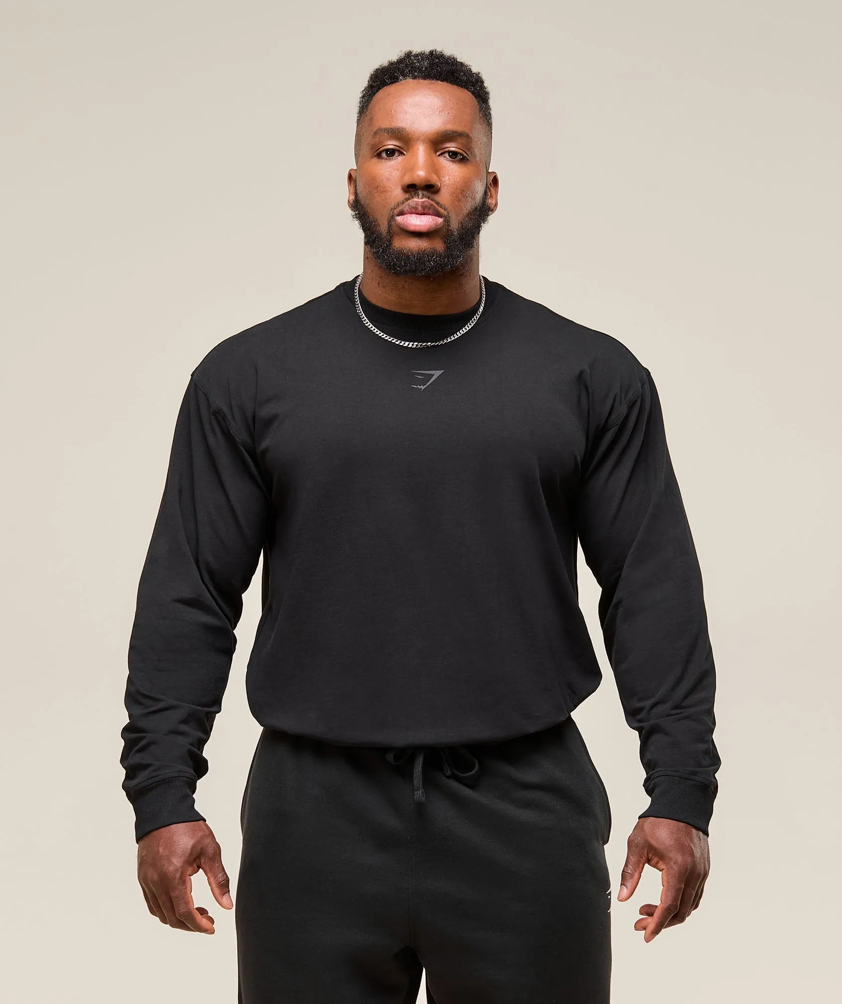 Gymshark Power Long Sleeve T-Shirt - Black sold by Gymshark product image thumbnail 3