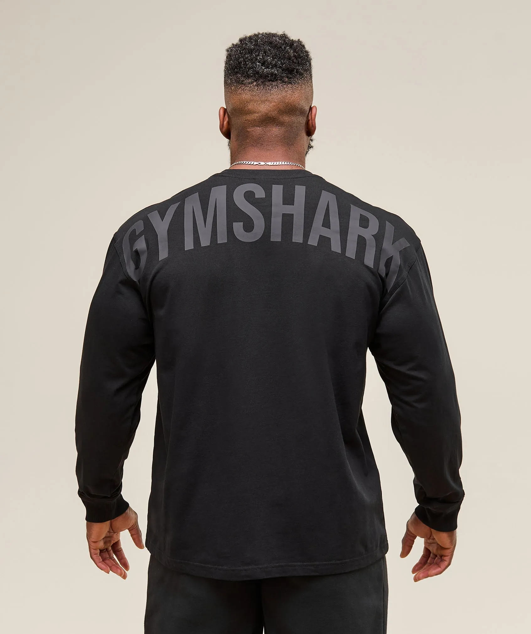 Gymshark Power Long Sleeve T-Shirt - Black sold by Gymshark product image thumbnail 2