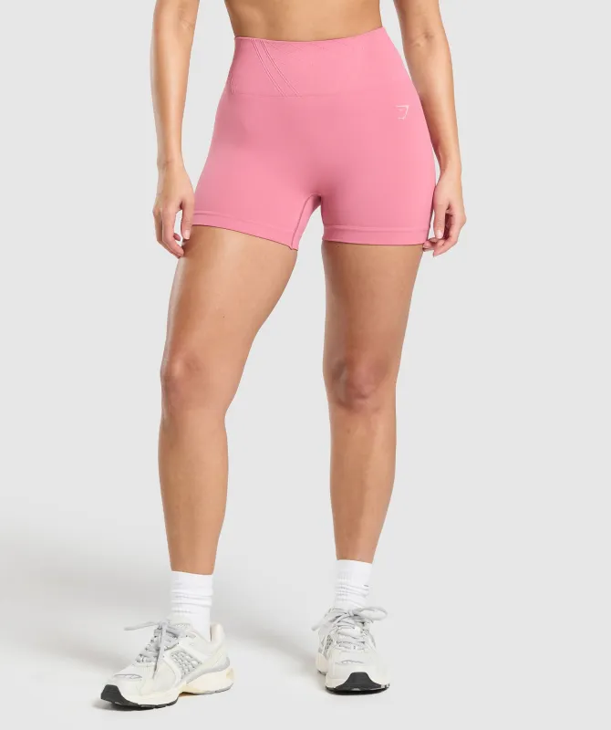 Gymshark Corset Seamless Shorts - Sunset Pink sold by Gymshark