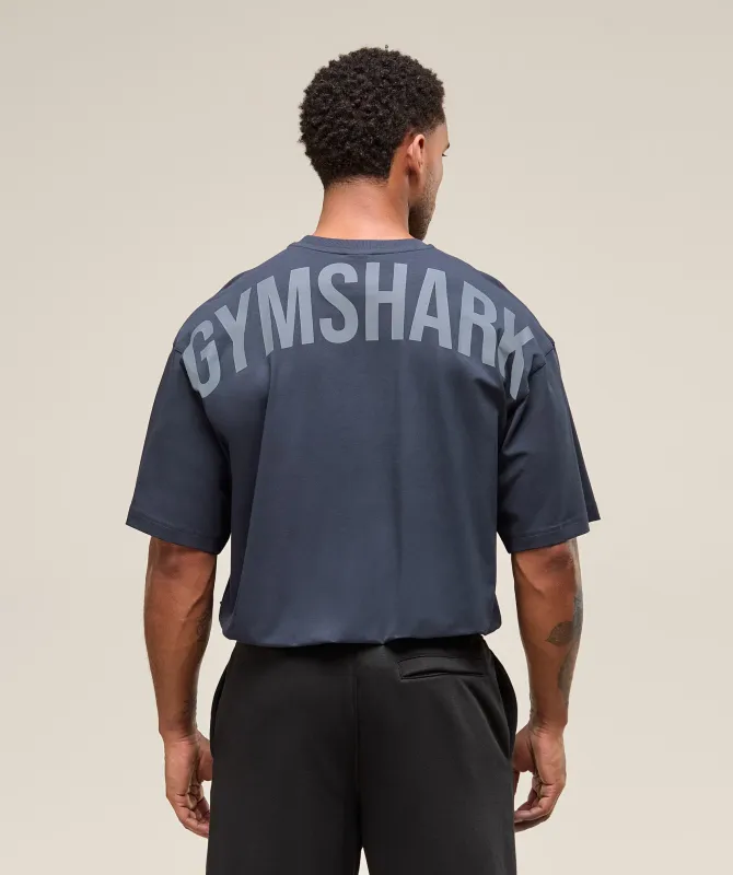 Gymshark Power T-Shirt - Heavy Blue sold by Gymshark