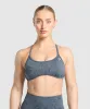 Gymshark Adapt Camo Cross Back Sports Bra - Titanium Blue/Denim Grey sold by Gymshark