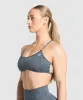 Gymshark Adapt Camo Cross Back Sports Bra - Titanium Blue/Denim Grey sold by Gymshark