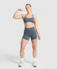 Gymshark Adapt Camo Cross Back Sports Bra - Titanium Blue/Denim Grey sold by Gymshark