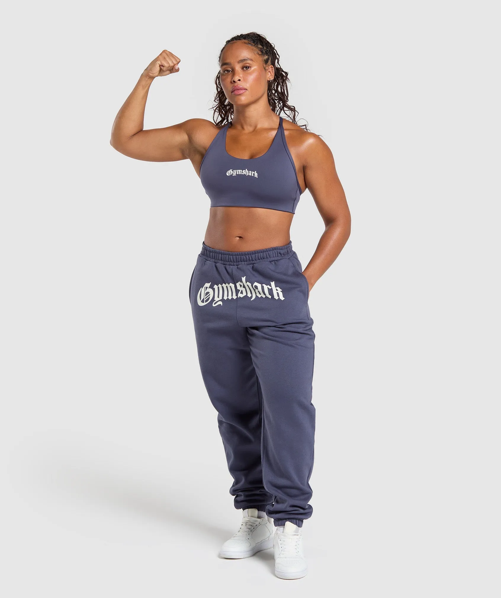 Gymshark Strength Department Graphic Sports Bra - Weighted Purple sold by Gymshark product image thumbnail 4