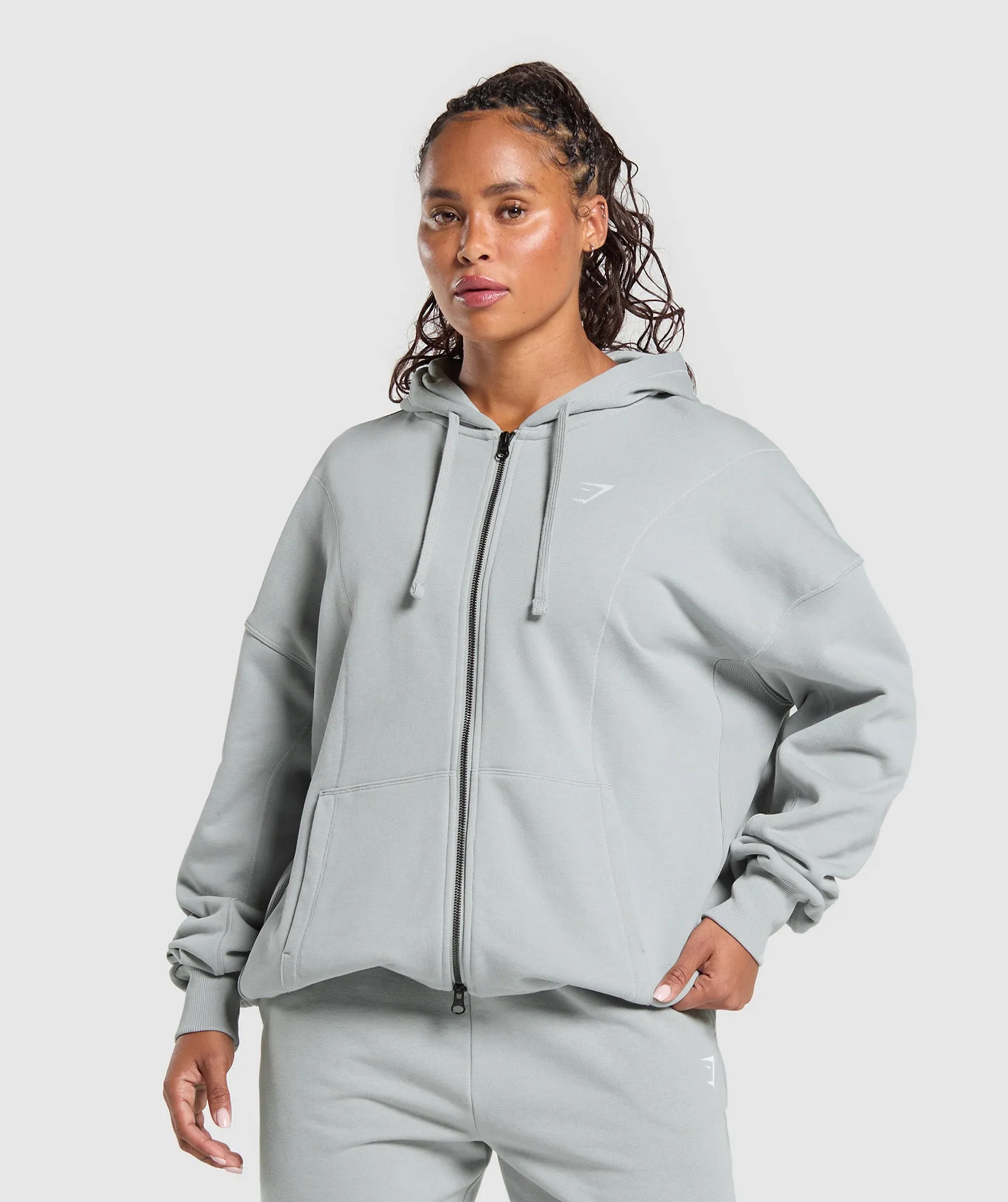 Gymshark Power Hoodie - Silver Grey sold by Gymshark product image thumbnail 2