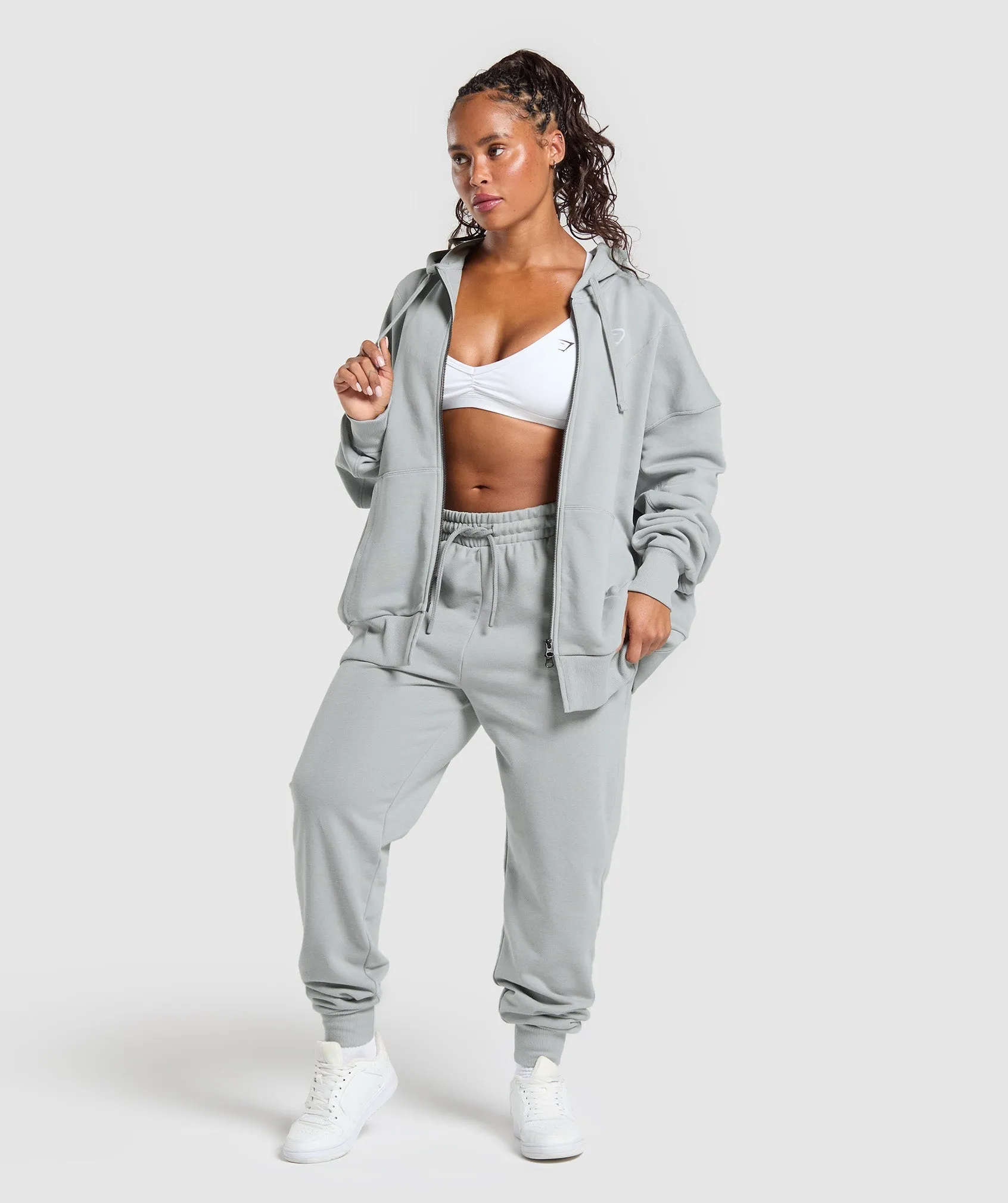 Gymshark Power Hoodie - Silver Grey sold by Gymshark product image thumbnail 4