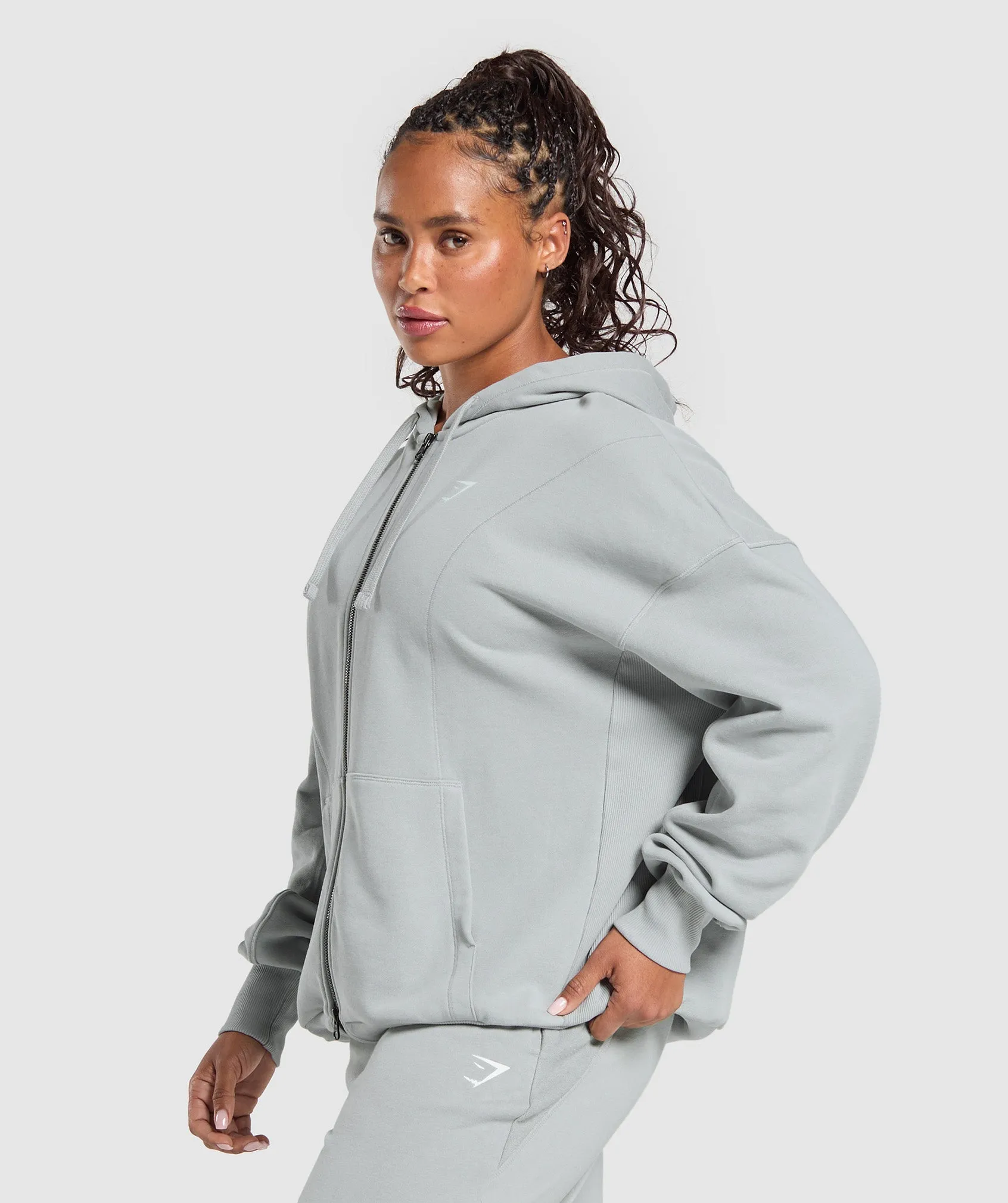 Gymshark Power Hoodie - Silver Grey sold by Gymshark product image thumbnail 3