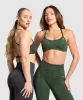 Gymshark Adapt Camo Cross Back Sports Bra - Trail Green/Classic Green sold by Gymshark
