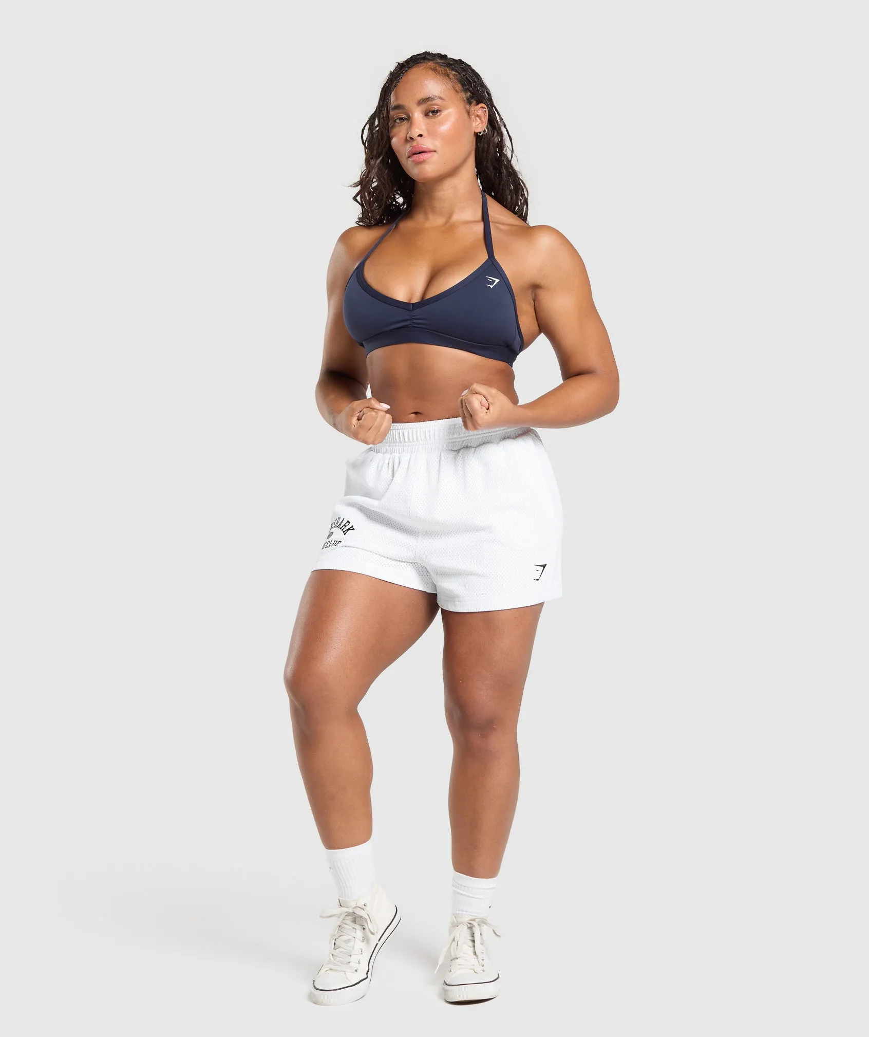 Gymshark Lifting Club Mesh 5" Shorts - White sold by Gymshark product image thumbnail 4